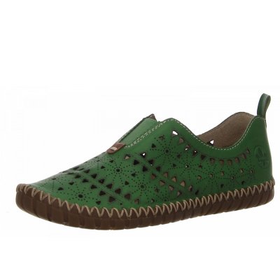 Rieker Slipper in grün Rieker Slipper in grün