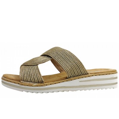 Rieker Pantolette in gold 90 Rieker Pantolette in gold 90