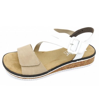 Rieker fsk damen sandalen Sandalette in beige Rieker fsk damen sandalen Sandalette in beige