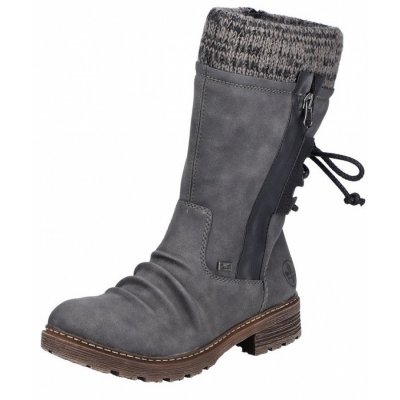 Rieker Schaftstiefel in anthrazit schwarz WF Rieker Schaftstiefel in anthrazit schwarz WF