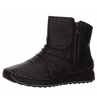Rieker Stiefelette in schwarz kombi. Rieker Stiefelette in schwarz kombi.