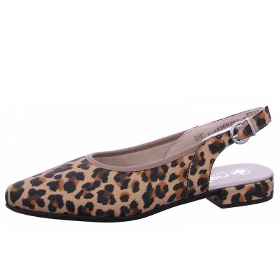 Rieker Sling Sandalette in 90 leo beige Rieker Sling Sandalette in 90 leo beige