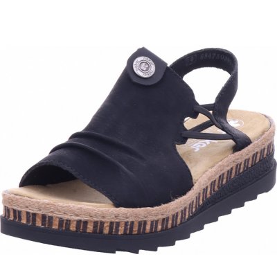 Rieker fsk damen sandalen Sandalette in schwarz Rieker fsk damen sandalen Sandalette in schwarz