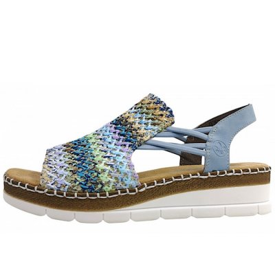 Rieker Sandalette in blau-multi/aqua 91 Rieker Sandalette in blau-multi/aqua 91