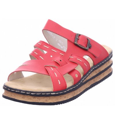 Rieker Pantolette in rot Rieker Pantolette in rot