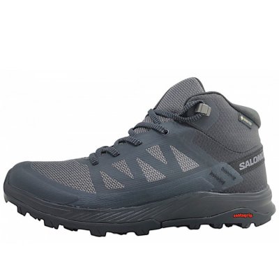 Salomon Outrise Mid GTX Wanderschuh in black/phantom