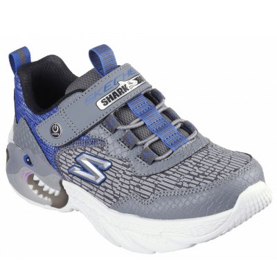 Skechers S- Lights Shark Blinker Sportschuh in grau blau Skechers S- Lights Shark Blinker Sportschuh in grau blau