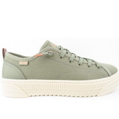 Skechers Bobs Copa oliv Canvas Slipper in Grün