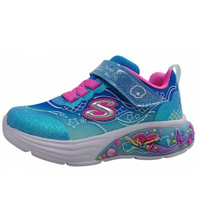 Skechers My Dreamers-Lil Mermaid Klettschuh in blue/mult BLMTi Skechers My Dreamers-Lil Mermaid Klettschuh in blue/mult BLMTi