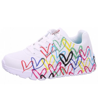 Skechers Uno Lite Schnürer in WMLT white Skechers Uno Lite Schnürer in WMLT white