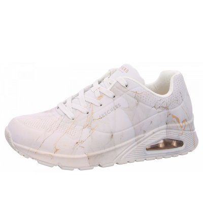 Skechers Uno Marbel Sneaker in OFWT white Skechers Uno Marbel Sneaker in OFWT white
