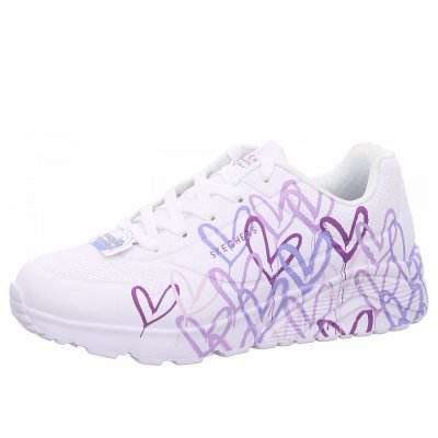 Skechers Uno Lite Sneaker in WLPR white Skechers Uno Lite Sneaker in WLPR white