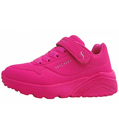Skechers Uno Lite Klettschuh in hotpink HPK Skechers Uno Lite Klettschuh in hotpink HPK