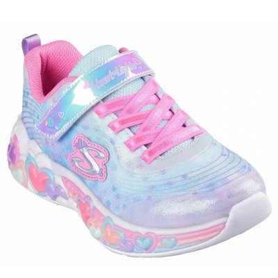 Skechers Eternal Heart Lights Sneaker in lt. blue Skechers Eternal Heart Lights Sneaker in lt. blue