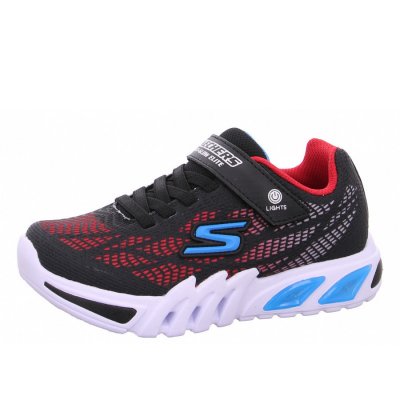 Skechers Flex Glow Sneaker in BKRB black red Skechers Flex Glow Sneaker in BKRB black red