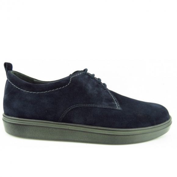 Ströber Velour marine Schnürer in marine