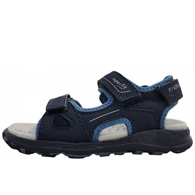 Superfit Criss Cross Sandale in blau/hellgrau 8010 Superfit Criss Cross Sandale in blau/hellgrau 8010