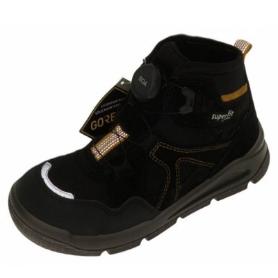 Superfit STIEFELETTE LEDER Stiefelette in SCHWARZ, GELB Superfit STIEFELETTE LEDER Stiefelette in SCHWARZ, GELB
