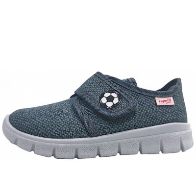 Superfit Bobby Hausschuh in Grau/schwarz