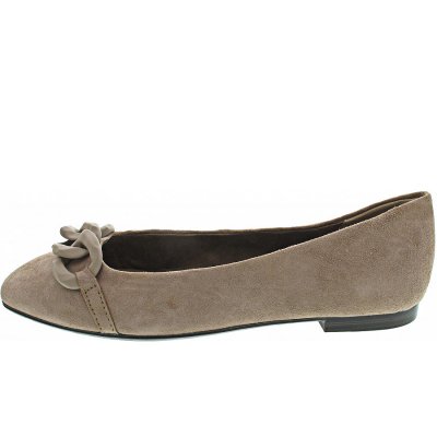 Tamaris Ballerina in TAUPE SUEDE