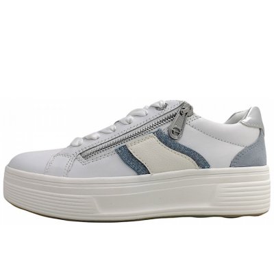 Tamaris Comfort Schnürer in denim/white 840 Tamaris Comfort Schnürer in denim/white 840