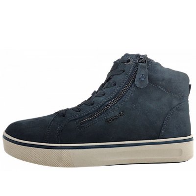 Tamaris Comfort Schnürer in navy suede 806 Tamaris Comfort Schnürer in navy suede 806