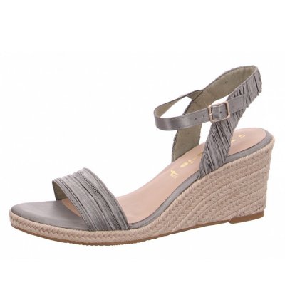 Tamaris Sandalette Sandale in 724 EMERALD PLEATS Tamaris Sandalette Sandale in 724 EMERALD PLEATS
