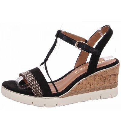 Tamaris Riemchensandalette in 098 BLACK COMB Tamaris Riemchensandalette in 098 BLACK COMB