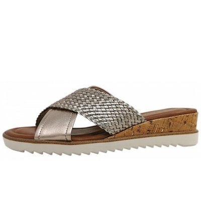 Tamaris Tamaris Essential Pantolette in 933 Light Gold Tamaris Tamaris Essential Pantolette in 933 Light Gold