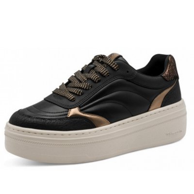 Tamaris schnürer Sneaker in schwarz Tamaris schnürer Sneaker in schwarz