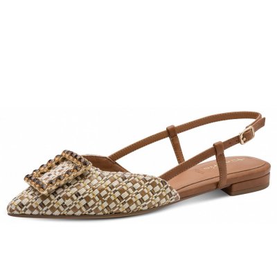 Tamaris Slingpumps in natur kombi Tamaris Slingpumps in natur kombi