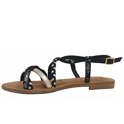 Tamaris Sandale in 048 Black/ Gold Tamaris Sandale in 048 Black/ Gold
