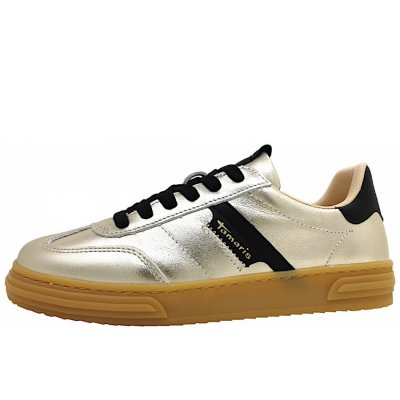 Tamaris sportlicher Schnürer in 933 light/gold Tamaris sportlicher Schnürer in 933 light/gold