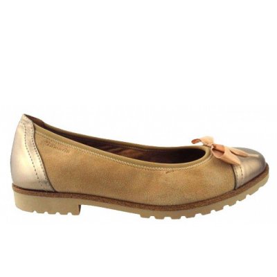 Tamaris Tan combi Ballerina in TAN COMB