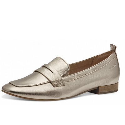 Tamaris Comfort Weite H Slipper in lt. gold metalic Tamaris Comfort Weite H Slipper in lt. gold metalic