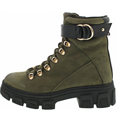 Tamaris Schnürstiefel in OLIVE/BLACK Tamaris Schnürstiefel in OLIVE/BLACK