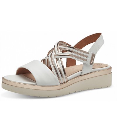Tamaris Comfort Sandale in white rosegold Tamaris Comfort Sandale in white rosegold