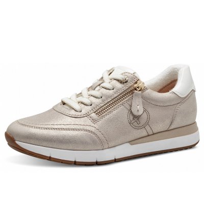 Tamaris Comfort Weite G1/2 sportlicher Schnürer in beige glam (Glanz) Tamaris Comfort Weite G1/2 sportlicher Schnürer in beige glam (Glanz)