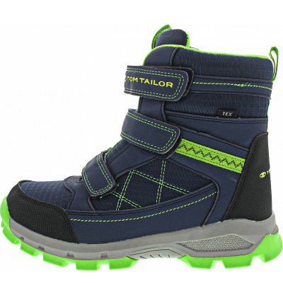 Tom Tailor Boots in navy-green