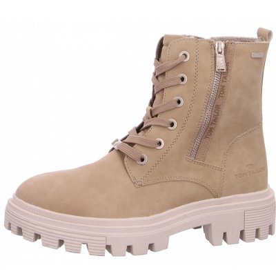 Tom Tailor Schnürstiefelette in beige Tom Tailor Schnürstiefelette in beige