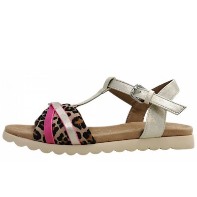 Tom Tailor Sandale in leo pink 03688 Tom Tailor Sandale in leo pink 03688