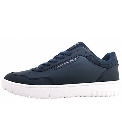 Tommy Hilfiger Basket Core LTH Pinperf sportlicher Schnürer in desert sky DW5 Tommy Hilfiger Basket Core LTH Pinperf sportlicher Schnürer in desert sky DW5