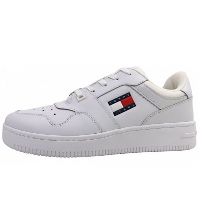 Tommy Hilfiger Retro Basket Schnürer in YBR Weiss Tommy Hilfiger Retro Basket Schnürer in YBR Weiss