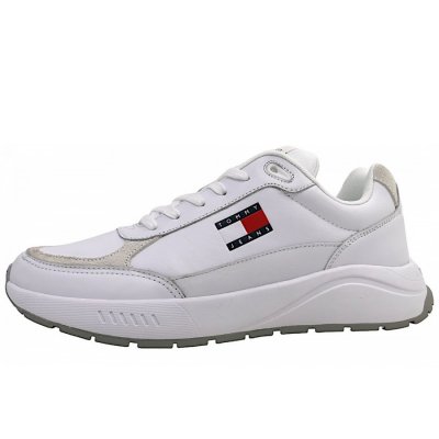 Tommy Hilfiger TJM Runner sportlicher Schnürer in YBR White