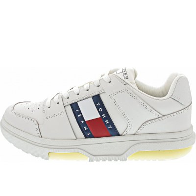 Tommy Jeans Brooklyn Leather Ess Sneaker low in ecru