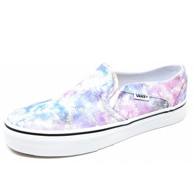 Vans Asher Slipper in multi white Vans Asher Slipper in multi white