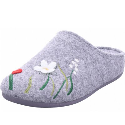 Varomed dalia pantoffel Hausschuh in grau