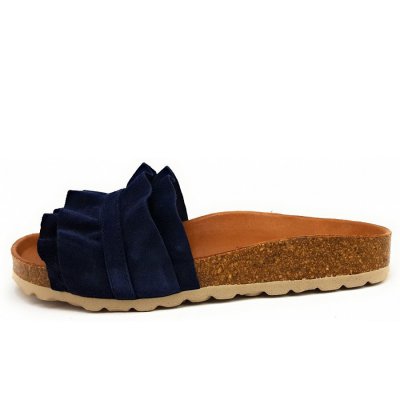 Verbenas Rocio Roda Pantolette in navy