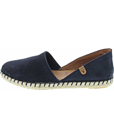 Verbenas Carmen Serraje Slipper in marino