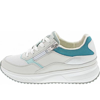Waldläufer H-Mara sportlicher Schnürer in weiss aqua weiss Waldläufer H-Mara sportlicher Schnürer in weiss aqua weiss